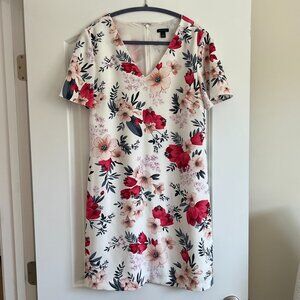 Ann Taylor Floral Short Sleeve Dress